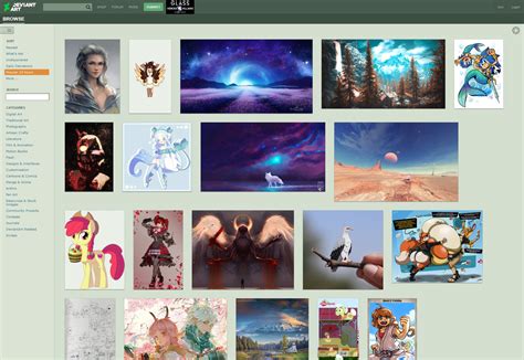 deviantart website